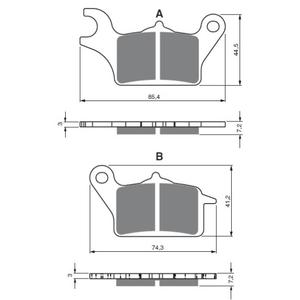 Brake pads GOLDFREN 387 AD  STREET