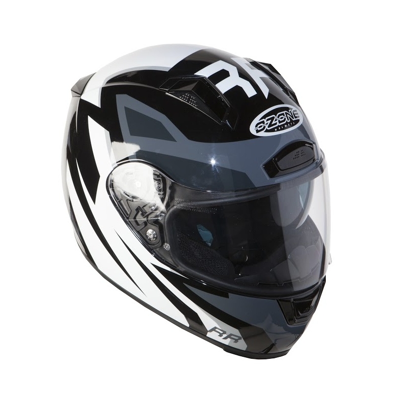 Kask Ozone RC-01 czarno-szaro-biały wyprzedaż