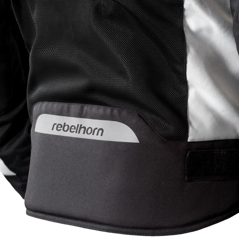 Kurtka motocyklowa Rebelhorn Hiflow III srebrno-czarna