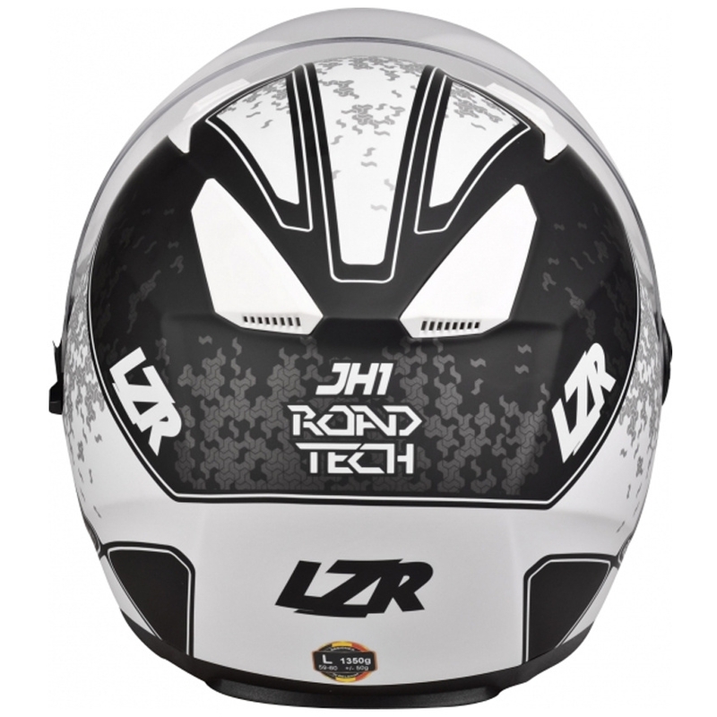 Otwarty kask motocyklowy Lazer JH-1 Road Tech czarno-biało matowy wyprzedaż