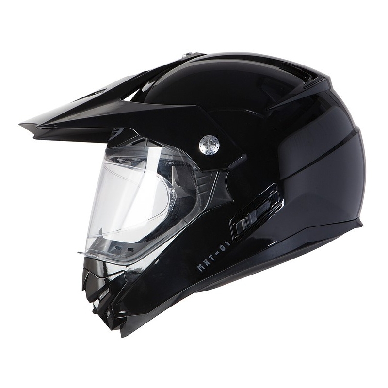 Kask Enduro Ozone MXT-01 Pinlock Ready czarny połysk