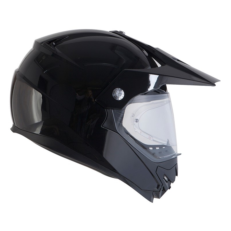 Kask Enduro Ozone MXT-01 Pinlock Ready czarny połysk