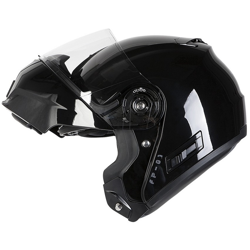 Szczękowy kask motocyklowy Ozone FP-01 PR czarny połysk wyprzedaż