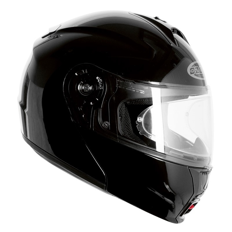 Szczękowy kask motocyklowy Ozone FP-01 PR czarny połysk wyprzedaż