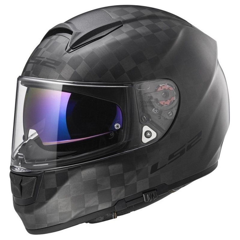 Integralny kask motocyklowy LS2 FF397 Vector Solid Carbon czarny matowy wyprzedaż