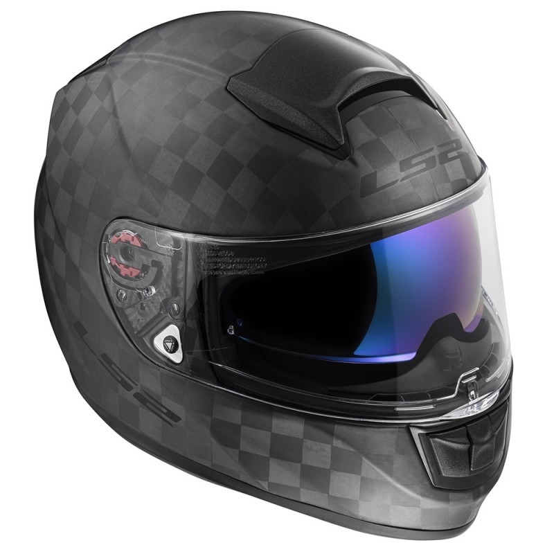 Integralny kask motocyklowy LS2 FF397 Vector Solid Carbon czarny matowy wyprzedaż
