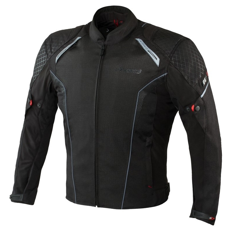 Kurtka motocyklowa Ozone Edge Evo czarna wyprzedaż