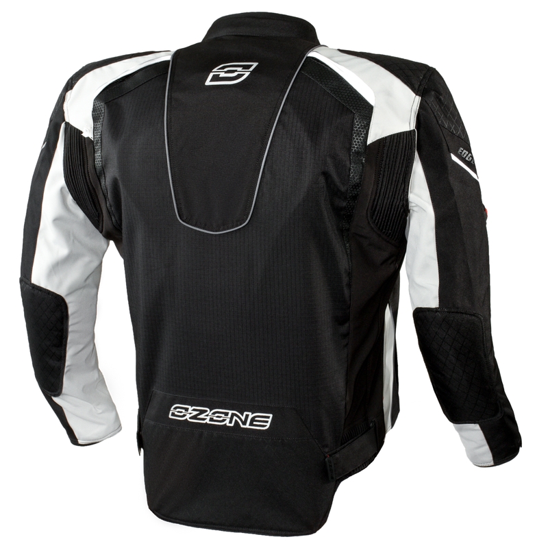 Kurtka motocyklowa Ozone Edge Evo czarno-szara wyprzedaż