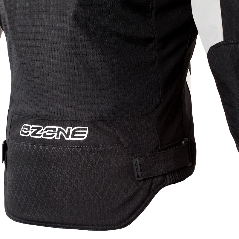 Kurtka motocyklowa Ozone Edge Evo czarno-szara wyprzedaż