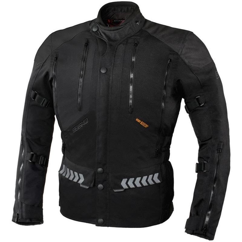 Kurtka motocyklowa Ozone Tour II czarna wyprzedaż