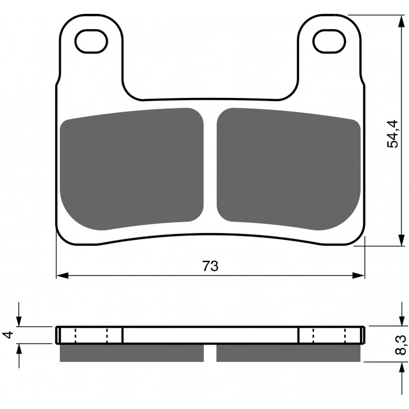 Brake pads GOLDFREN S33 STREET FRONT