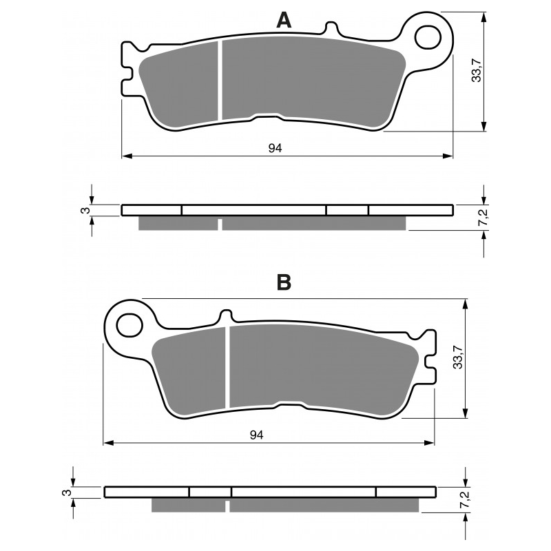 Brake pads GOLDFREN K5