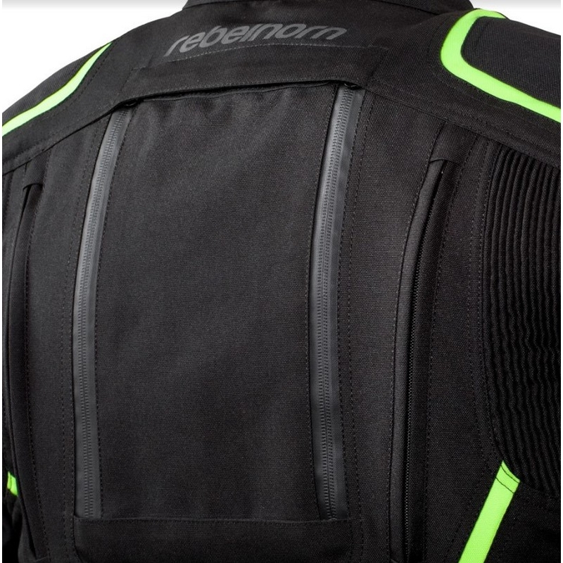 Kurtka motocyklowa Rebelhorn Hiker II czarno-fluo żółta wyprzedaż