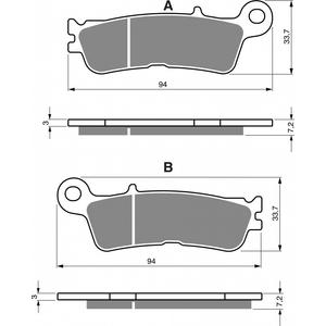 Brake pads GOLDFREN 403 S33 OFF-ROAD FRONT