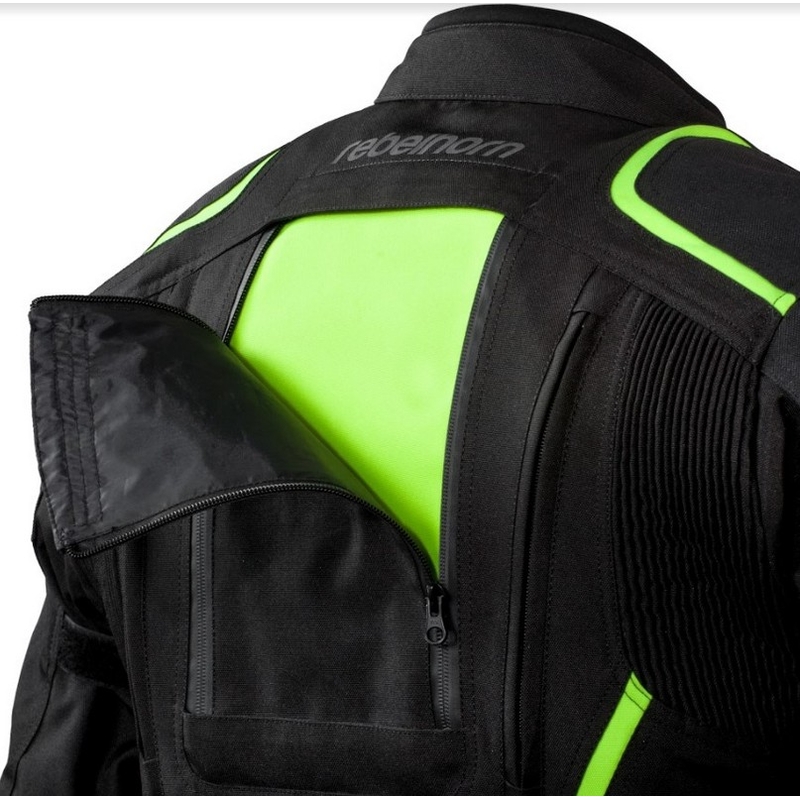 Kurtka motocyklowa Rebelhorn Hiker II czarno-fluo żółta wyprzedaż