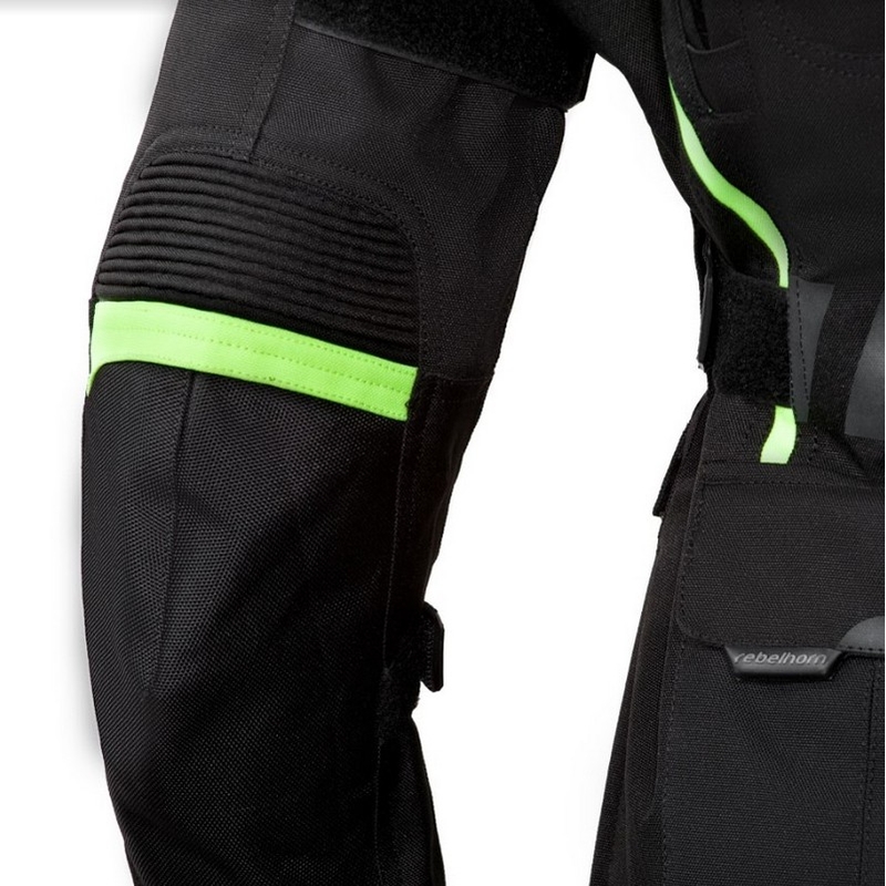Damska kurtka motocyklowa Rebelhorn Hiker II czarno-fluo żółta wyprzedaż