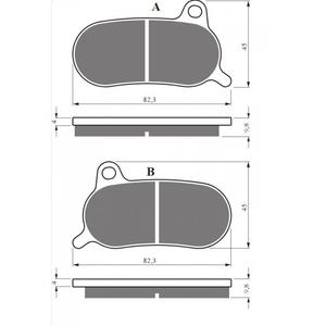 Brake pads GOLDFREN 436 GP6