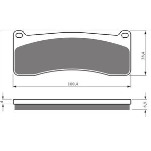 Brake pads GOLDFREN 438 GP6