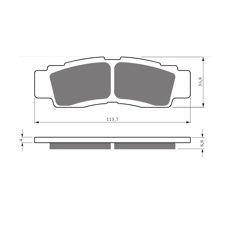 Brake pads GOLDFREN K5
