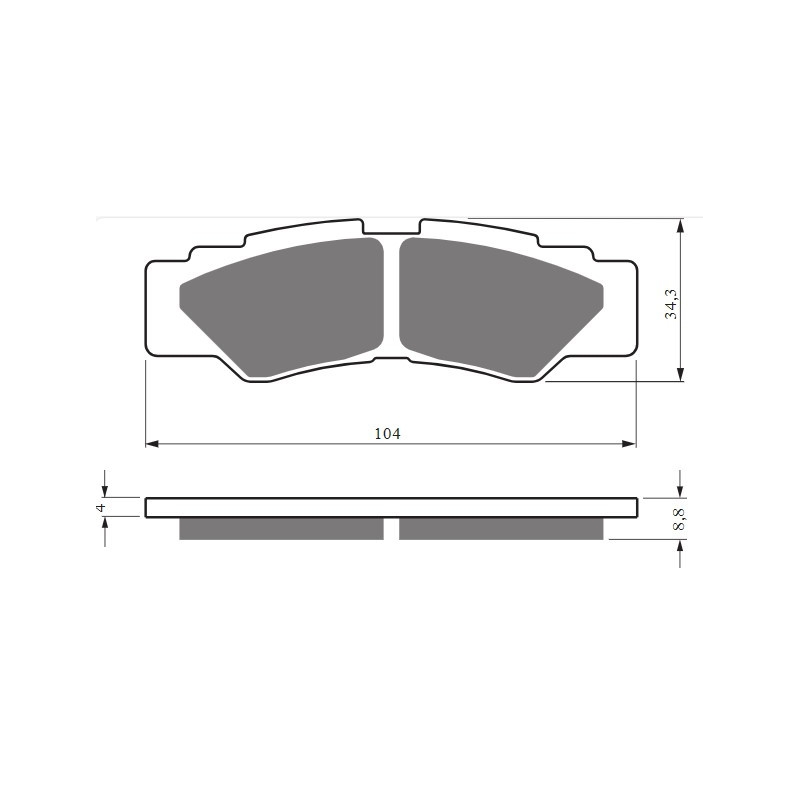 Brake pads GOLDFREN K5