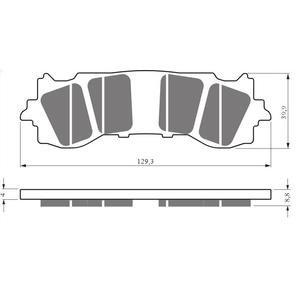 Brake pads GOLDFREN 430 S3
