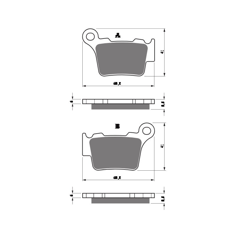 Brake pads GOLDFREN S33 OFF-ROAD FRONT