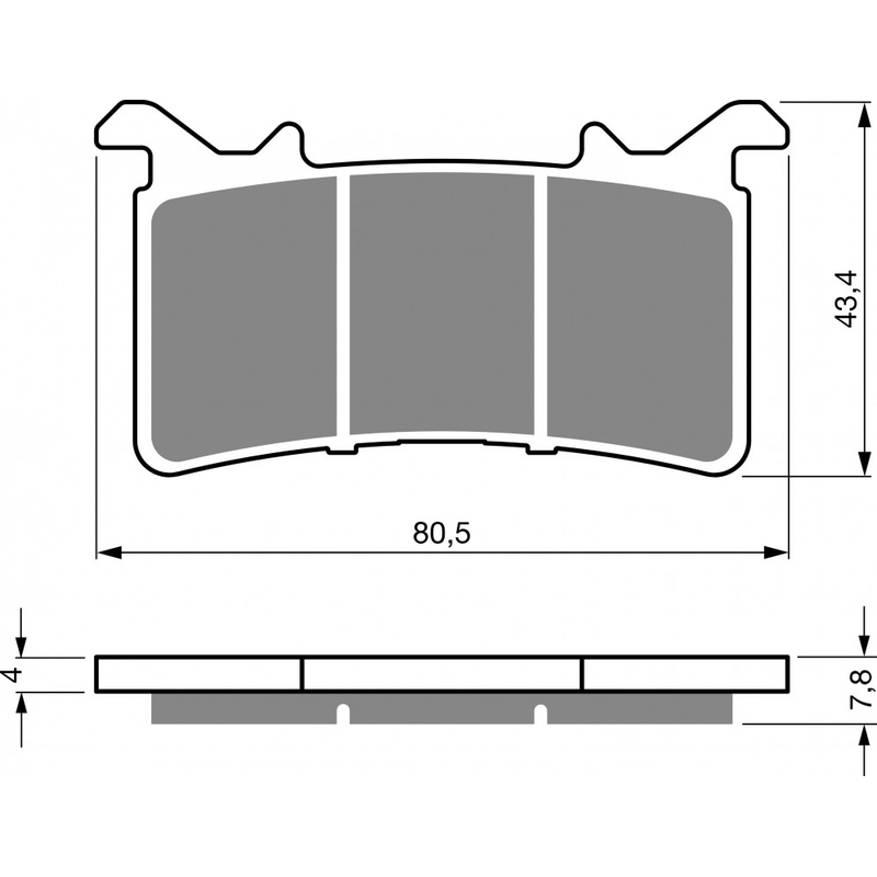 Brake pads GOLDFREN S33 STREET FRONT