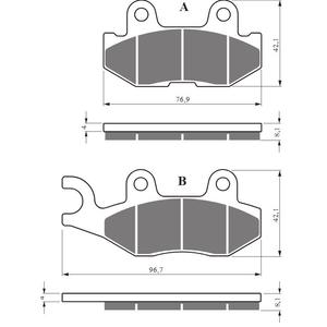 Brake pads GOLDFREN 426 S33 OFF-ROAD REAR