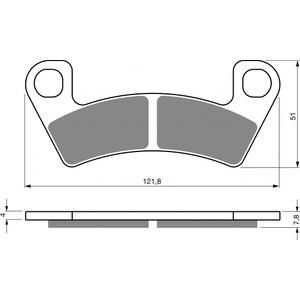 Brake pads GOLDFREN 409 S33 STREET FRONT