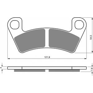 Brake pads GOLDFREN 410 S33 STREET FRONT