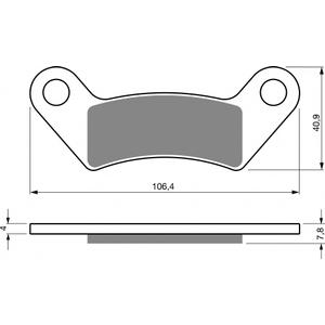 Brake pads GOLDFREN 413 S33 STREET FRONT