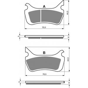 Brake pads GOLDFREN 414 S33 STREET FRONT