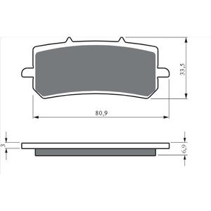 Brake pads GOLDFREN 419 S33 STREET FRONT