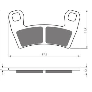 Brake pads GOLDFREN 428 S33 STREET FRONT