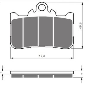 Brake pads GOLDFREN 434 S33 STREET FRONT