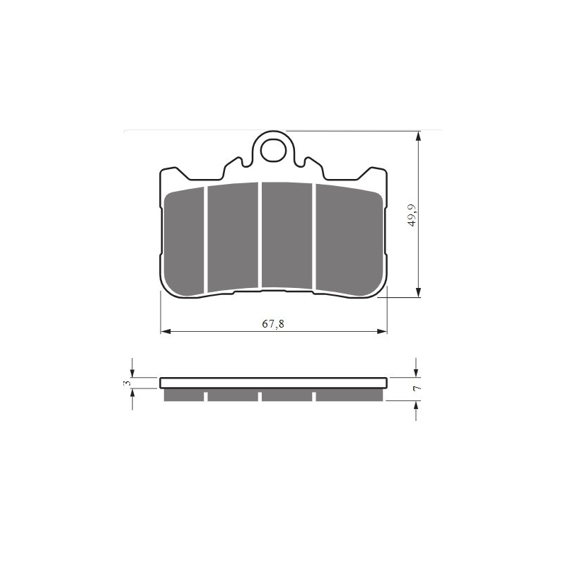 Brake pads GOLDFREN S33 STREET FRONT