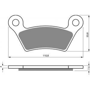 Brake pads GOLDFREN 407 S33 STREET REAR