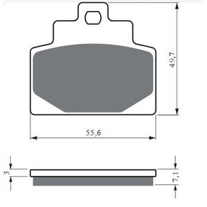 Brake pads GOLDFREN 421 S33 STREET REAR