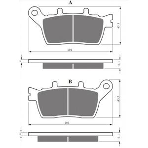 Brake pads GOLDFREN 424 S33 STREET REAR