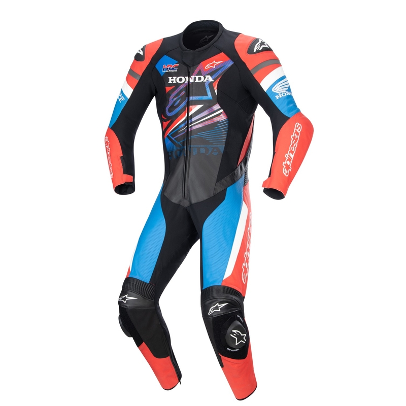 Kombinezon motocyklowy Alpinestars GP Force Honda Kolekcja 2024 czarno-czerwono-fioletowo-biały