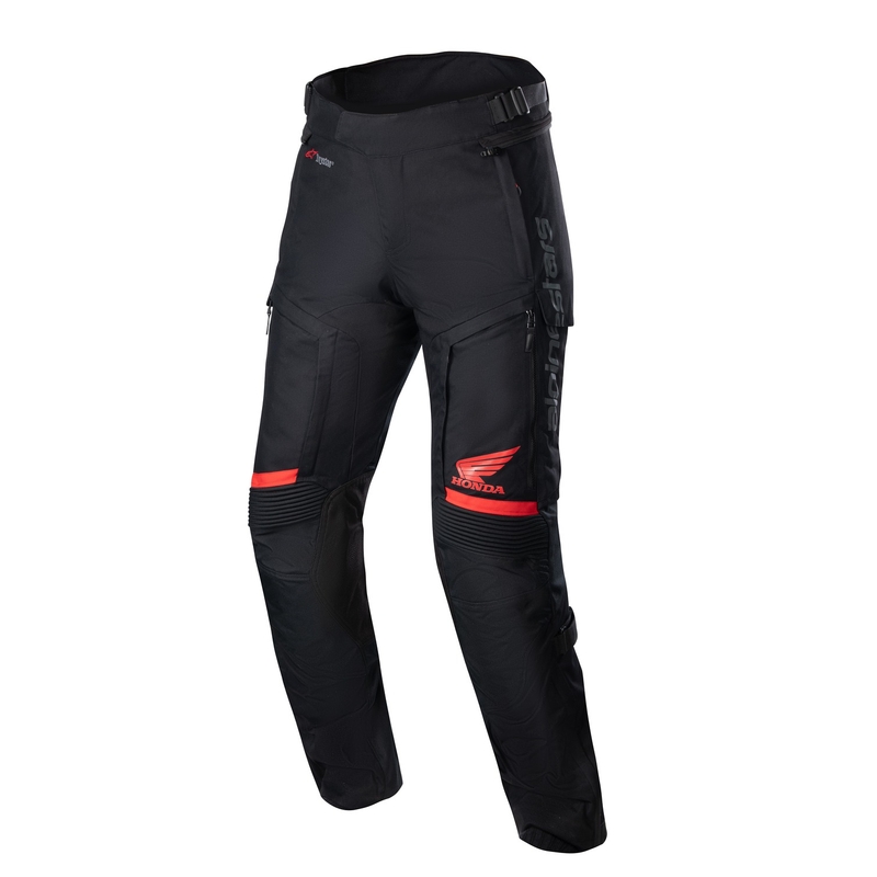 Alpinestars Bogota PRO Drystar Honda spodnie motocyklowe kolekcja 2024 czerwony fluo czarny