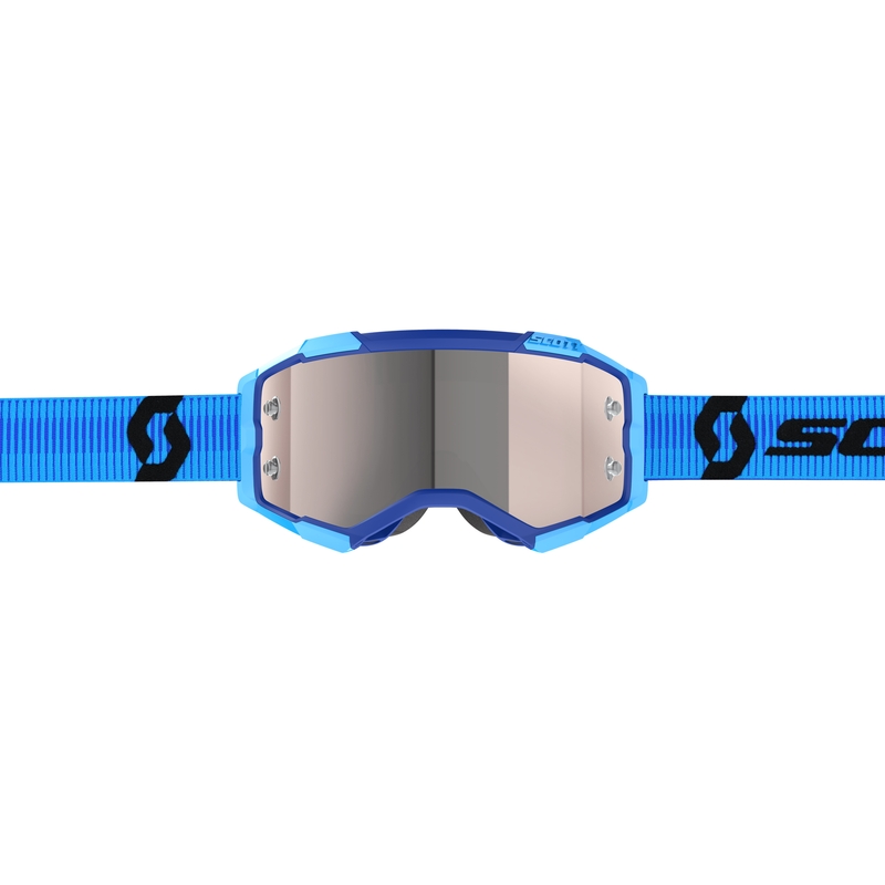 Gogle motocrossowe SCOTT Fury niebiesko-czarne chromowane
