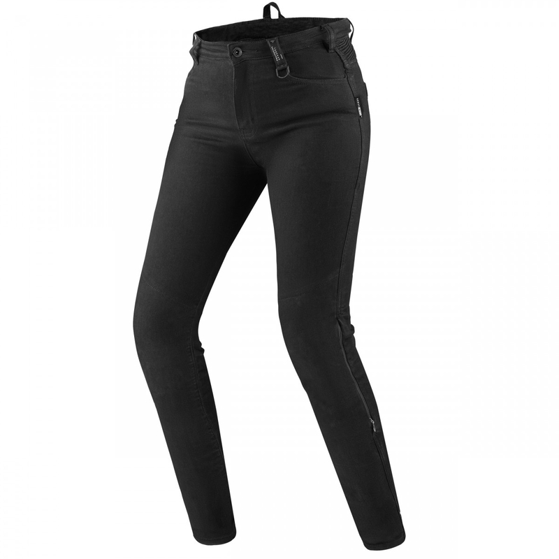 Damskie jeansy motocyklowe Shima Flexx Black