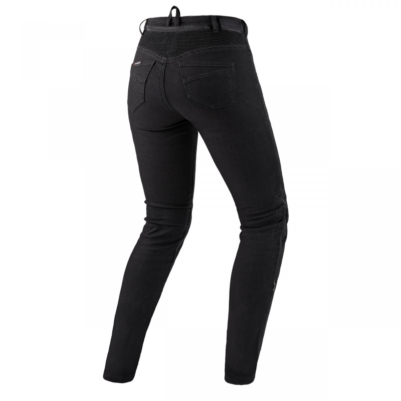 Damskie jeansy motocyklowe Shima Flexx Black