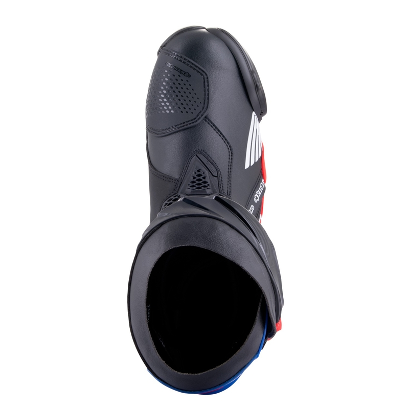 Buty motocyklowe Alpinestars Supertech R Honda czarno-czerwone fluo-niebiesko-białe