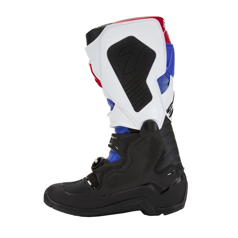 Buty motocyklowe Alpinestars Tech 7 Enduro Drystar Honda Kolekcja 2024 Czarno-niebiesko-biało-czerwony