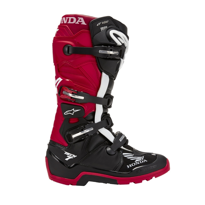 Buty motocyklowe Alpinestars Tech 7 Enduro Drystar Honda czarno-czerwone