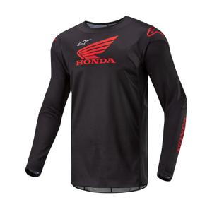 Koszulka motocrossowa Alpinestars Racer Iconic Honda kolekcja 2024 czarno-czerwona