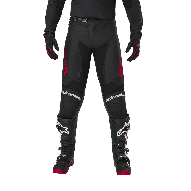 Spodnie motocrossowe Alpinestars Racer Iconic Honda Collection w kolorze czarno-czerwonym