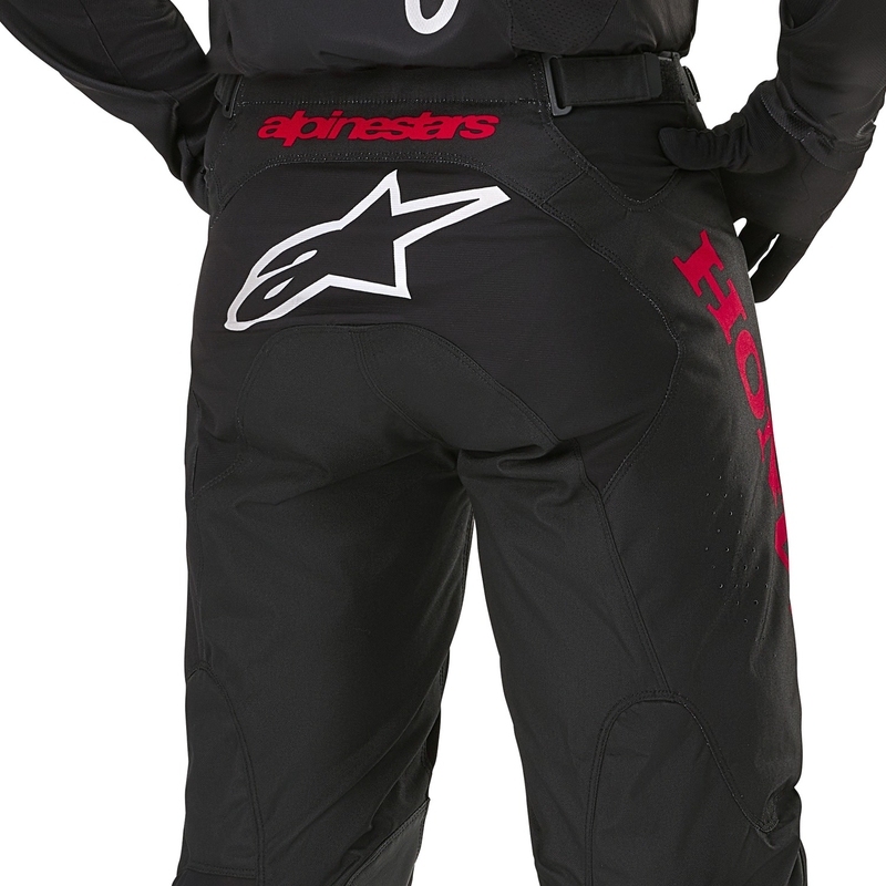 Spodnie motocrossowe Alpinestars Racer Iconic Honda Collection w kolorze czarno-czerwonym